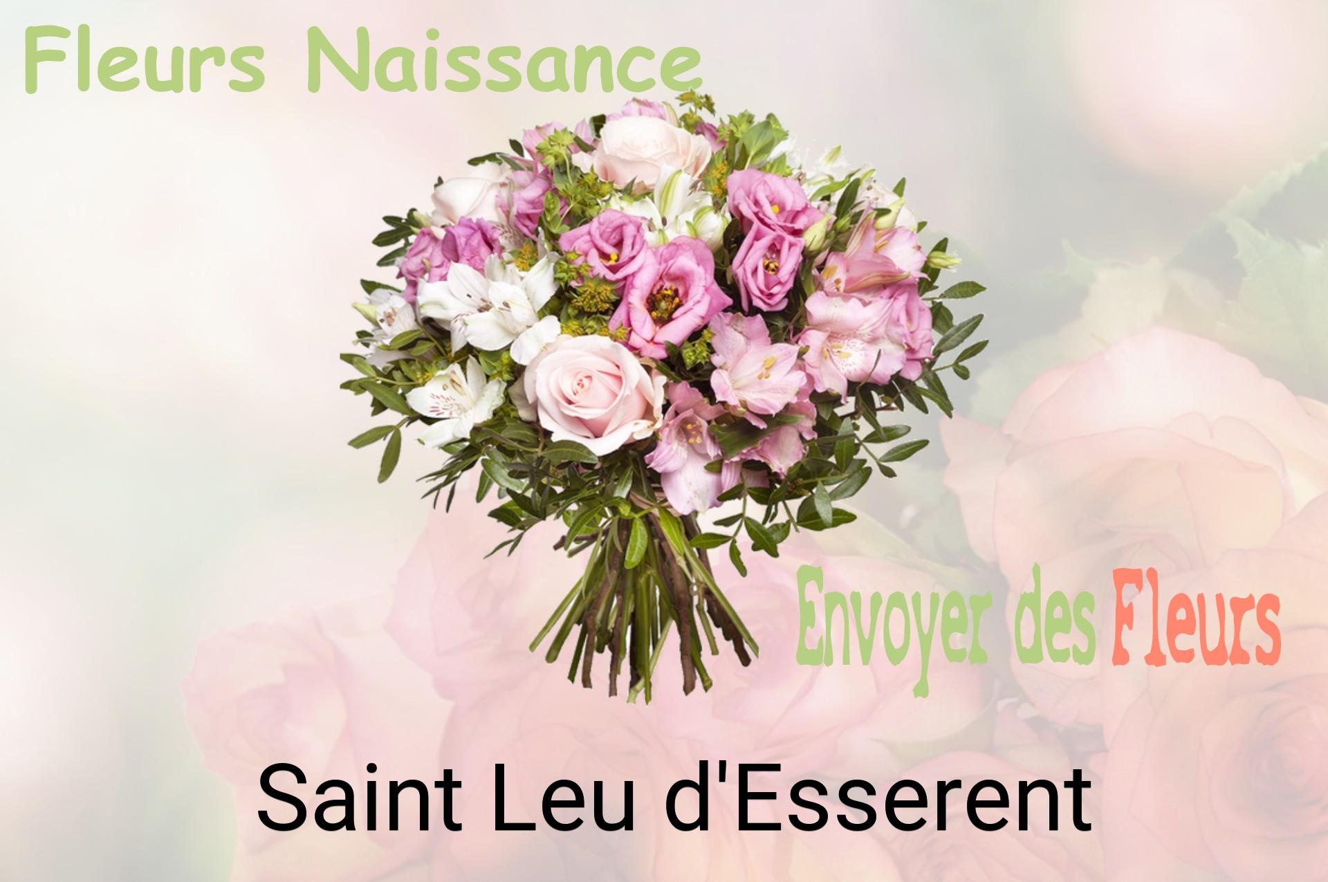 Bouquet de fleurs de naissance livré à Saint-Leu-d'Esserent